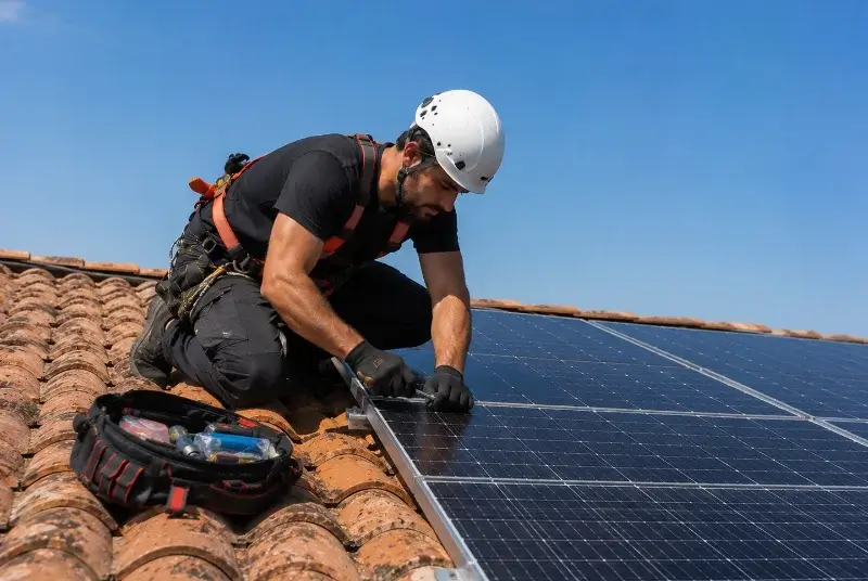 Maintenance et monitoring de panneaux solaires à Treize-Vents