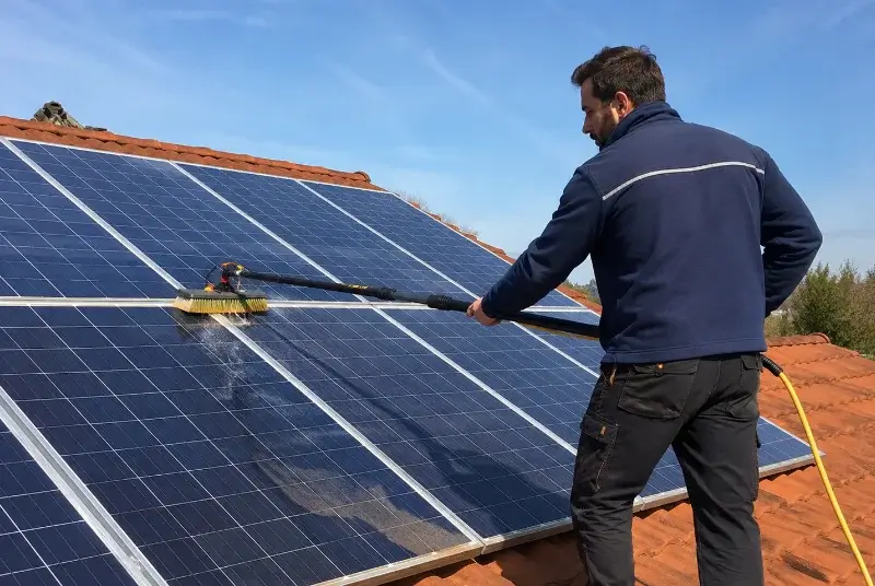 Nettoyage et entretien de panneaux solaires à Treize-Vents