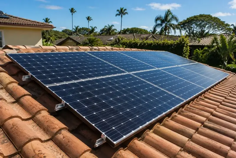 Installation de panneaux solaires à Treize-Vents